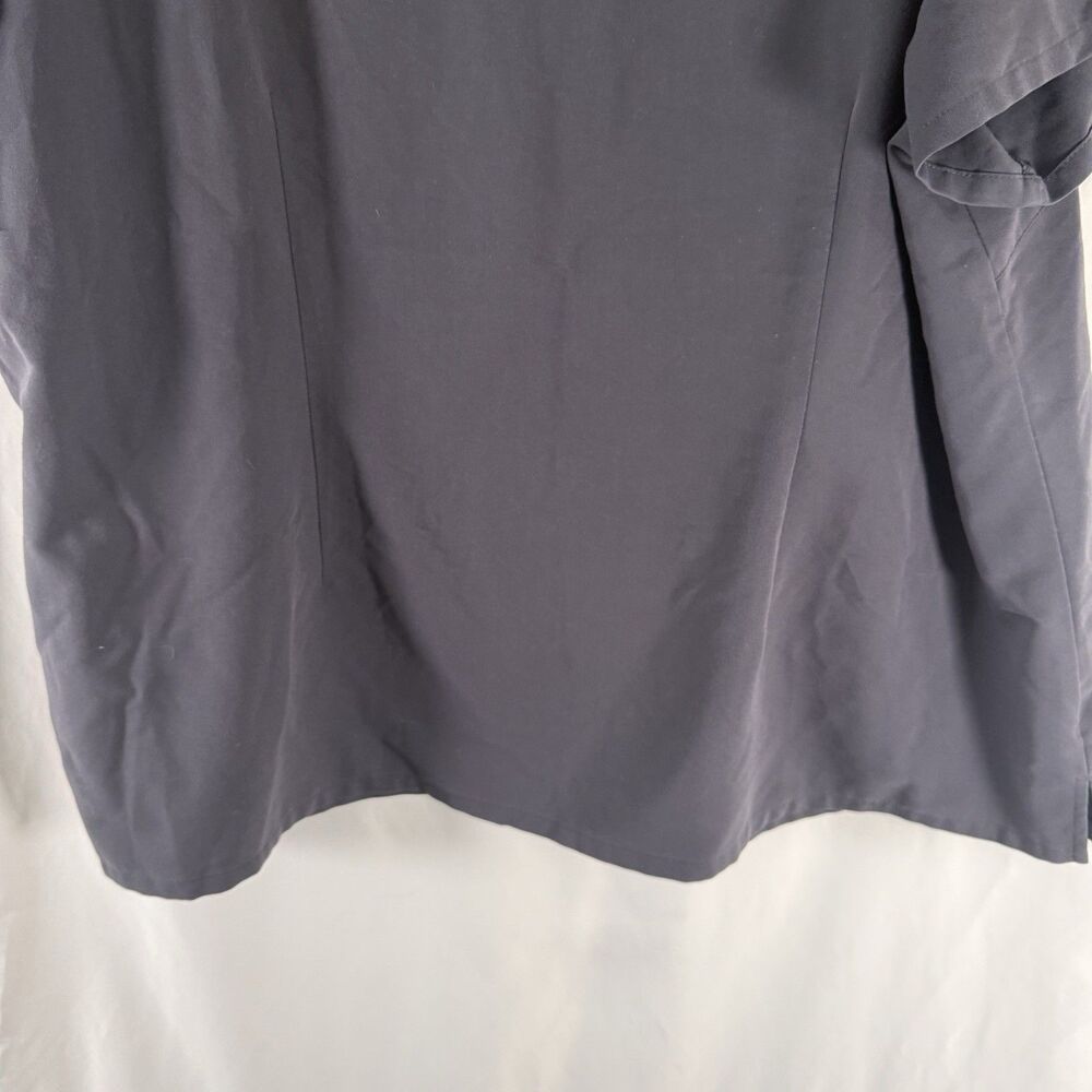 Figs Scrub Top Women's 5X Grey Short Sleeve Pullover Pocket V-Neck - Picture 5 of 7